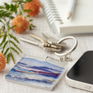 Blue Ridge Mountains & Family Foto Template Schlüsselanhänger