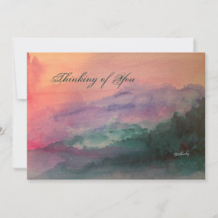 Blue Ridge Mountains Flat Card Ankündigung