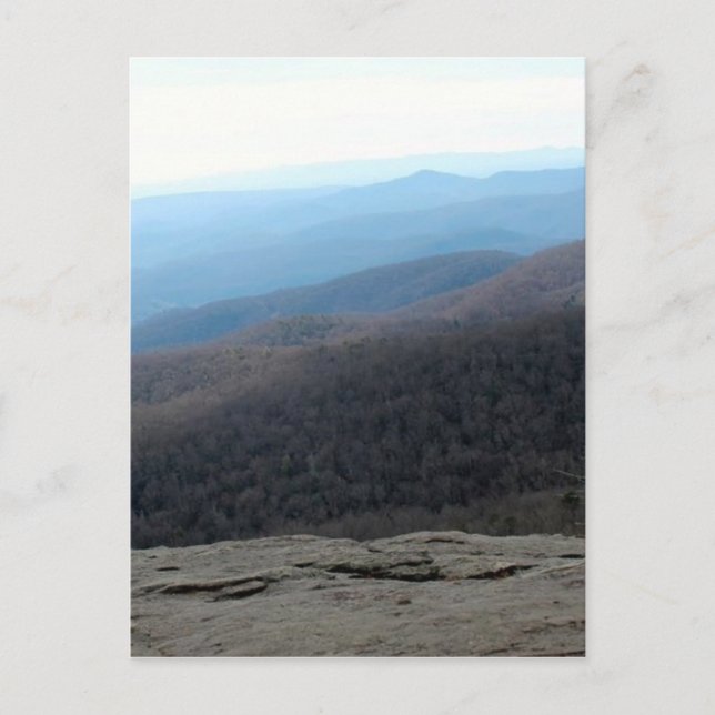 Blue Ridge Mountains in North Carolina Postkarte (Vorderseite)