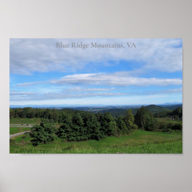 Blue Ridge Mountains in Virginia Poster (Vorne)