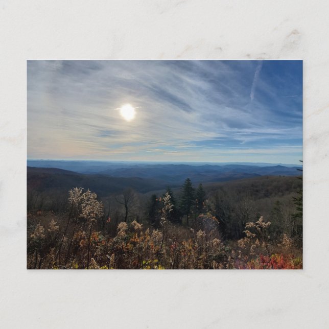 Blue Ridge Mountains Linn Cove Viaduct Postkarte (Vorderseite)