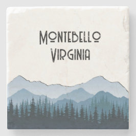 Blue Ridge Mountains, Montebello individualisierba Steinuntersetzer