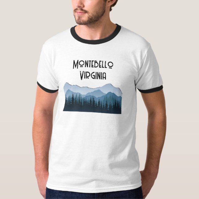 Blue Ridge Mountains, Montebello individualisierba T-Shirt (Vorderseite)