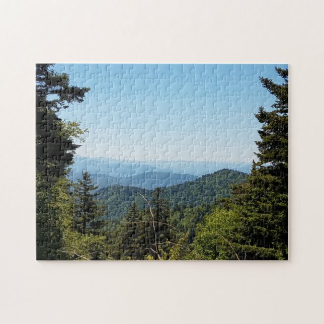 Blue Ridge Mountains nähe Cherokee, North Carolina Puzzle (Horizontal)