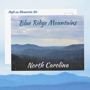 Blue Ridge Mountains NC Bergluft Fotografie Postkarte