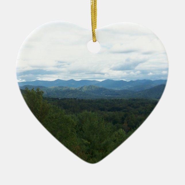 Blue Ridge Mountains - NC Keramik Ornament (Vorne)