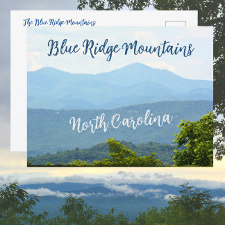 Blue Ridge Mountains North Carolina Fotografie Postkarte