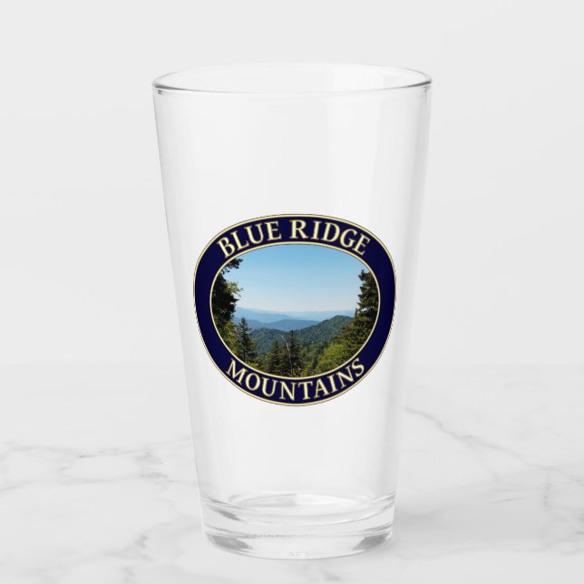 Blue Ridge Mountains North Carolina Glas (Vorderseite)