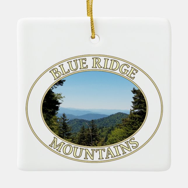 Blue Ridge Mountains North Carolina Keramikornament (Vorderseite)