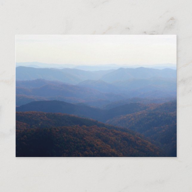 Blue Ridge Mountains, North Carolina Postkarte (Vorderseite)