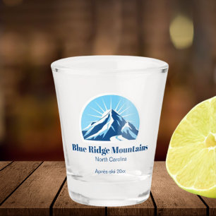 Blue Ridge Mountains North Carolina Skiurlaub Schnapsglas