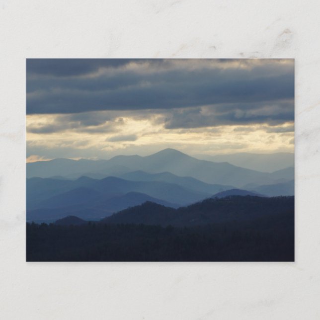 Blue Ridge Mountains Postkarte (Vorderseite)