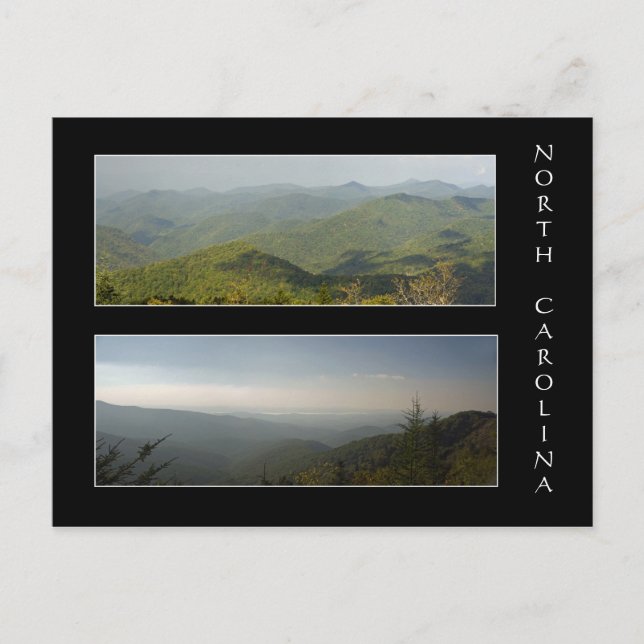Blue Ridge Mountains Postkarte (Vorderseite)