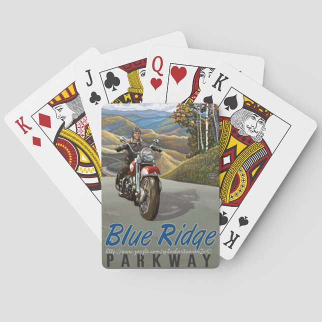 "Blue Ridge Mountains " Spielkarten (Rückseite)