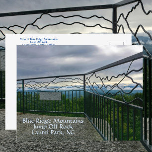 Blue Ridge Mountains springen Rock NC Fotografy Postkarte