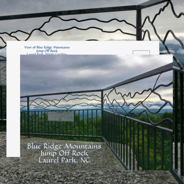 Blue Ridge Mountains springen Rock NC Fotografy Postkarte (Von Creator hochgeladen)