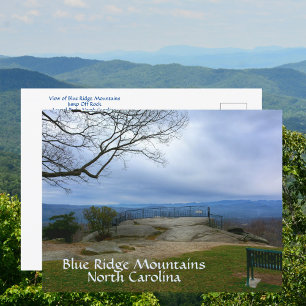Blue Ridge Mountains springen von Rock NC Postkarte