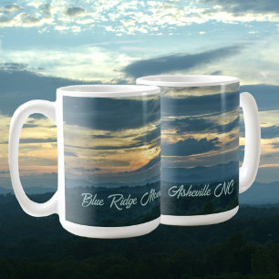 Blue Ridge Mountains Sunset Asheville NC Kaffeetasse
