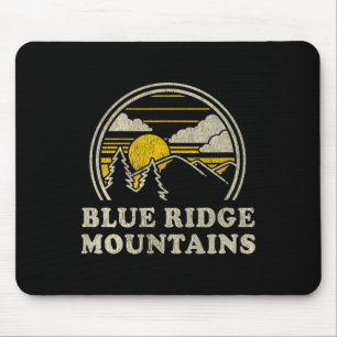Blue Ridge Mountains T-Shirt Vintage Wandern Mount Mousepad