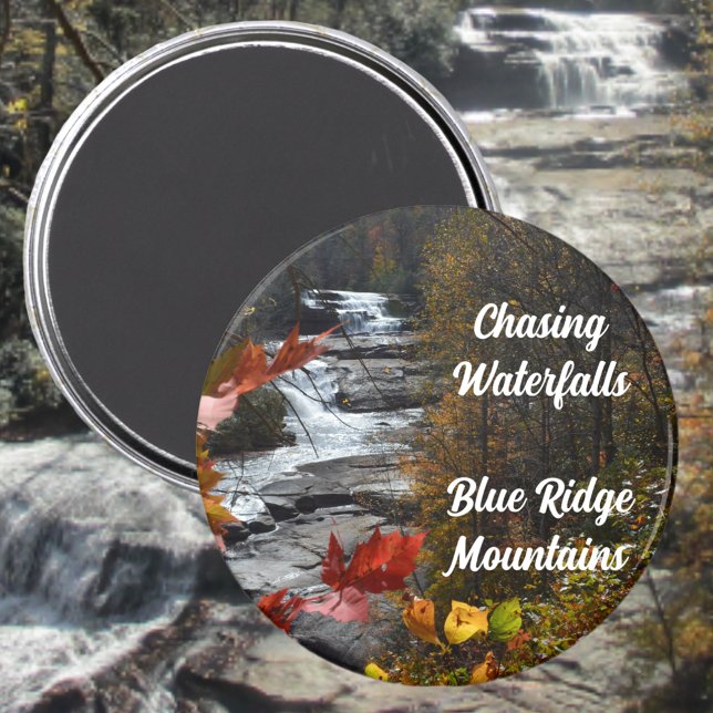 Blue Ridge Mountains Triple Falls NC Fotografy Magnet (Von Creator hochgeladen)
