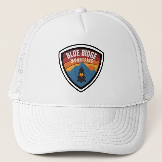 Blue Ridge Mountains Truckerkappe (Vorderseite)