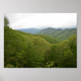 Blue Ridge Mtnts aus Blue Ridge Parkway, NC Poster
