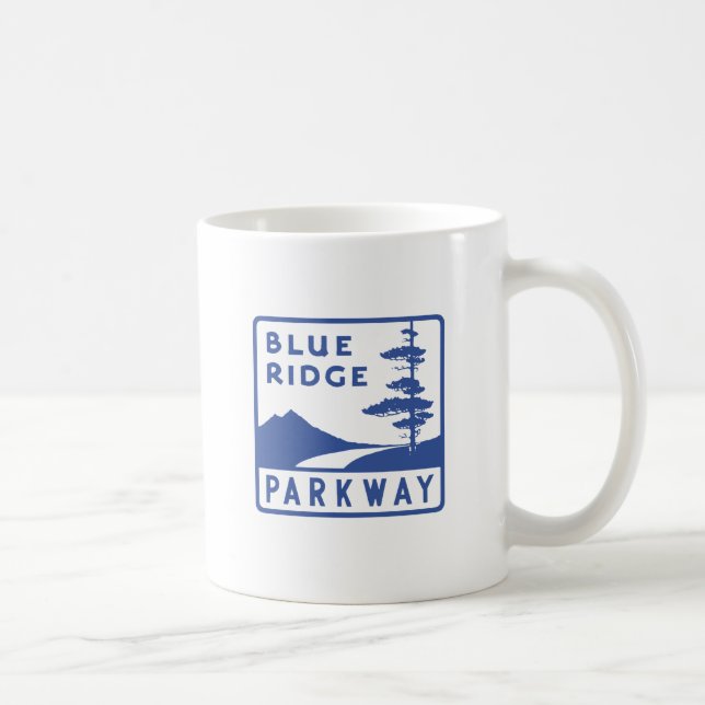 Blue Ridge Parkway Autobahn Autobahn A1 Kaffeetasse (Rechts)
