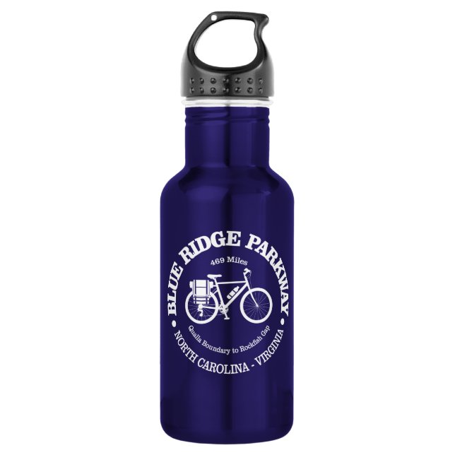 Blue Ridge Parkway (Fahrrad) Edelstahlflasche (Vorderseite)