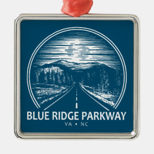 Blue Ridge Parkway Forest Ornament Aus Metall