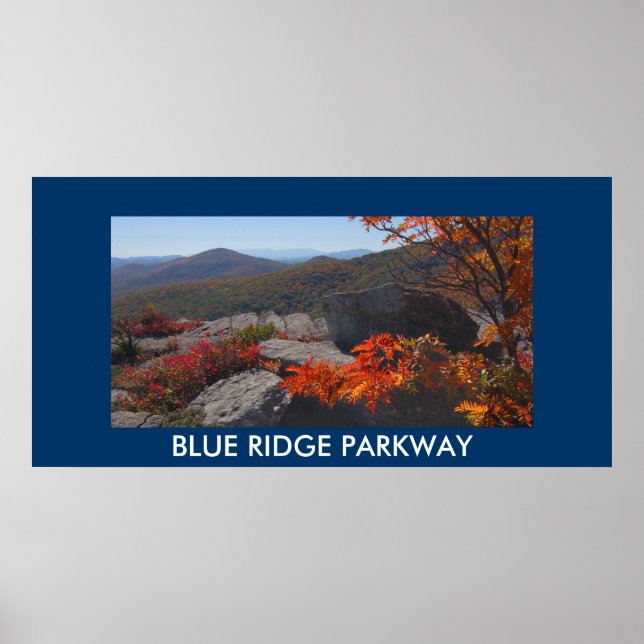 Blue Ridge Parkway Foto Poster (Vorne)