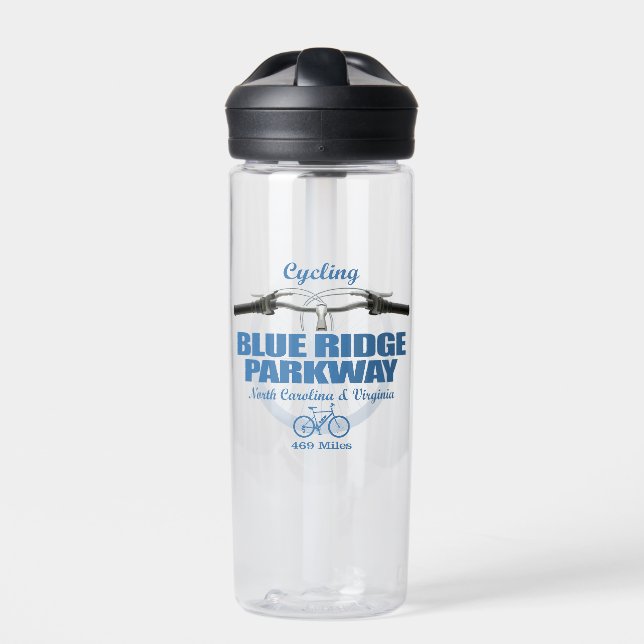 Blue Ridge Parkway (H2) Trinkflasche (Vorderseite)