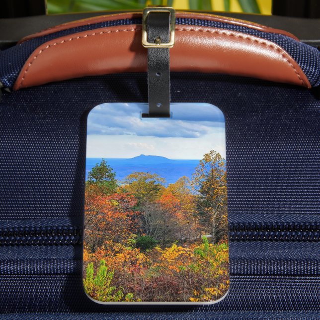 Blue Ridge Parkway Herbst Blick auf Pilotenberg Gepäckanhänger (Vorderseite Insitu 2)