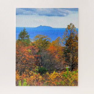 Blue Ridge Parkway Herbst Blick auf Pilotenberg Puzzle