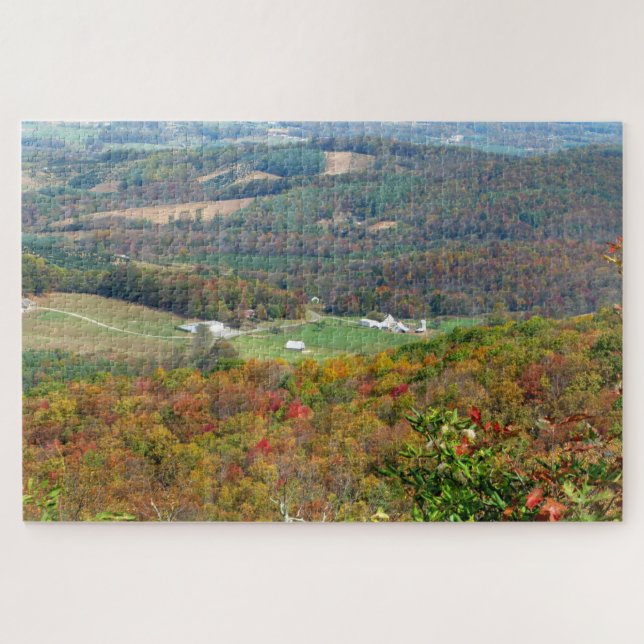 Blue Ridge Parkway Herbstlandschaft Landschaftlich Puzzle (Horizontal)