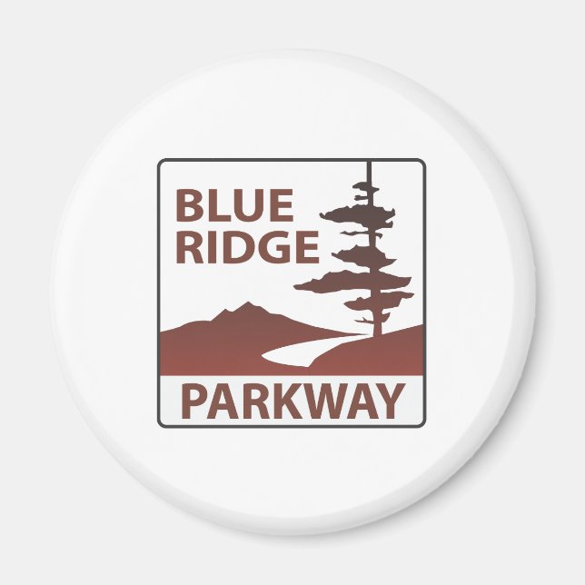 Blue Ridge Parkway Highway Road Trip Magnet (Vorne)