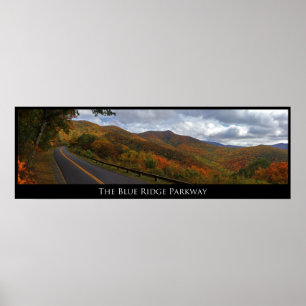 Blue Ridge Parkway im Herbst Poster