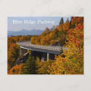 Blue Ridge Parkway im Herbst Postkarte