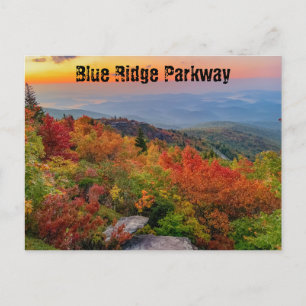 Blue Ridge Parkway im Herbst Postkarte