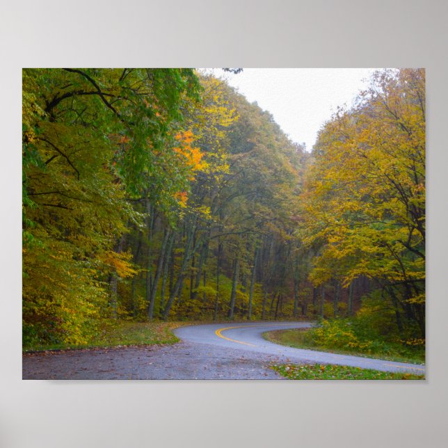 Blue Ridge Parkway in Herbst, Virginia Poster (Vorne)