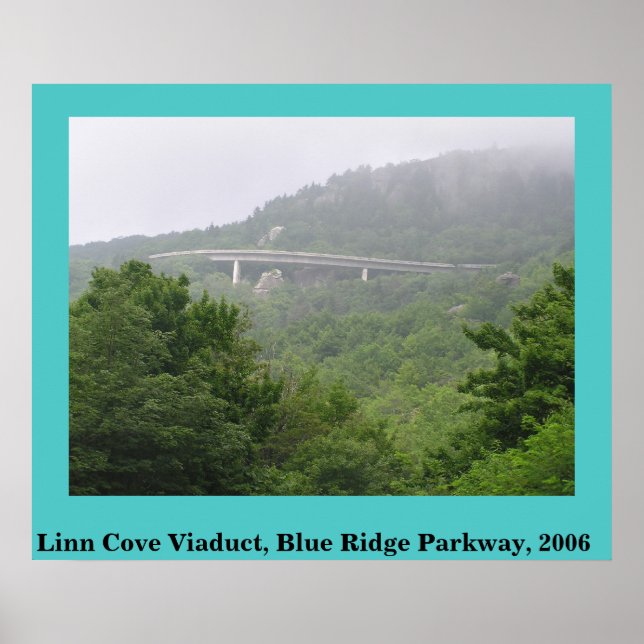Blue Ridge Parkway Linn Cove Viadukt Poster (Vorne)