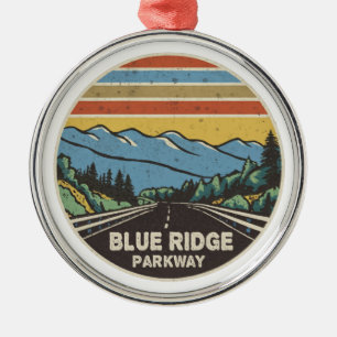 Blue Ridge Parkway Mountains Ornament Aus Metall