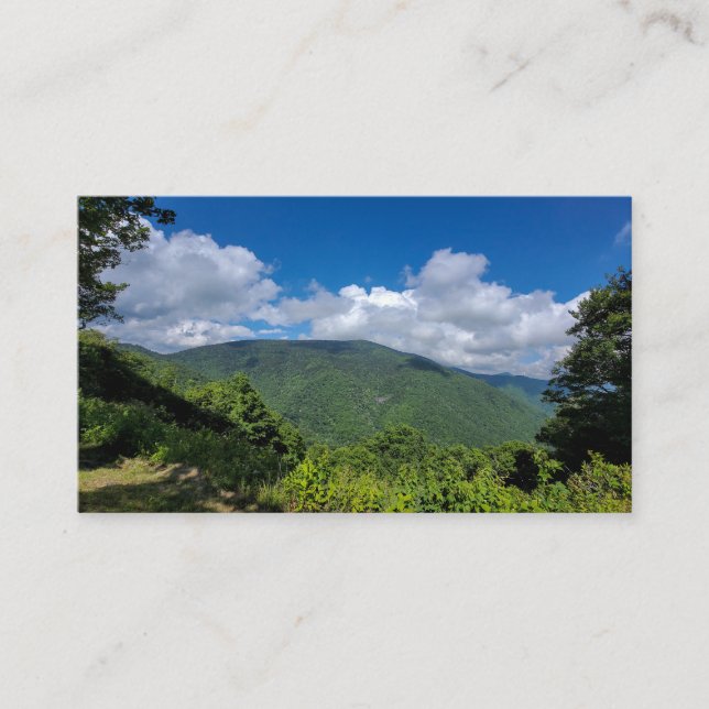 Blue Ridge Parkway - Mountains Visitenkarte (Vorderseite)
