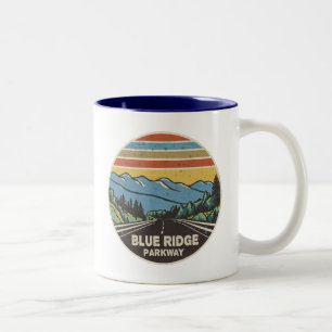 Blue Ridge Parkway Mountains Zweifarbige Tasse
