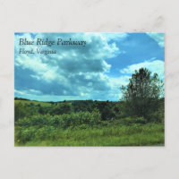 Blue Ridge Parkway near Floyd, Virginia Postcard