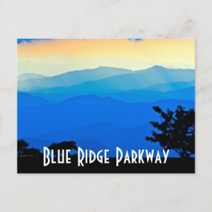 blue ridge parkway postkarte