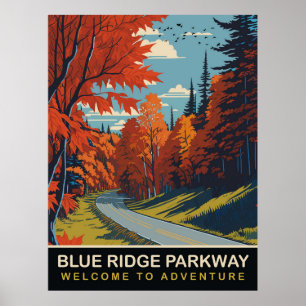 Blue Ridge Parkway, Reise Poster