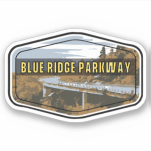 Blue Ridge Parkway Scenic Byway Virginia Nord C Aufkleber