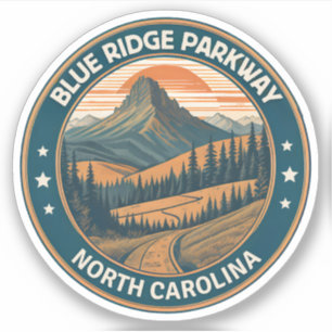Blue Ridge Parkway Scenic Byway Virginia Nord C Aufkleber