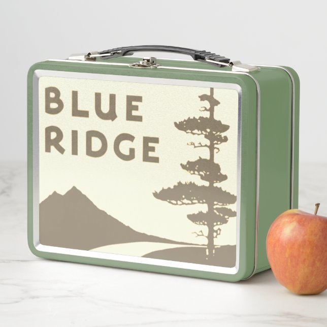 Blue Ridge Parkway Schild Metall Brotdose (Beispiel)