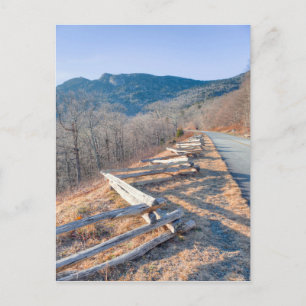 Blue Ridge Parkway und Großvater Postkarte
